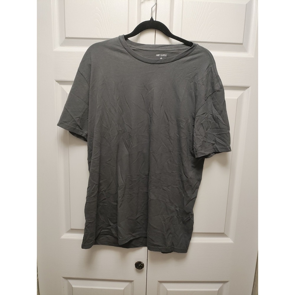 True Classic Men's Large Carbon Short Sleeve T Shirt